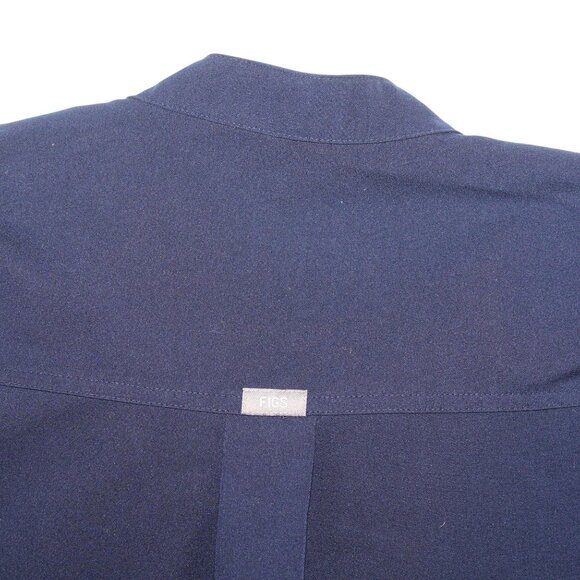 Figs XL Rafaela Navy Blue Sleeveless Scrub Top Vest Medical Nurse Vet EMS - Picture 6 of 10